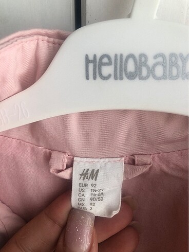 24-36 Ay Beden H&M kız çocuk trençkot/yağmurluk