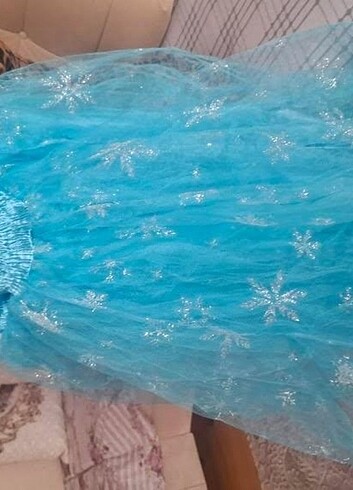 7 Yaş Beden Eliysa frozen elbise
