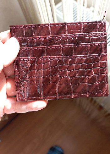  Beden Bordo Deri Yılan Desenli Kadın Cüzdan