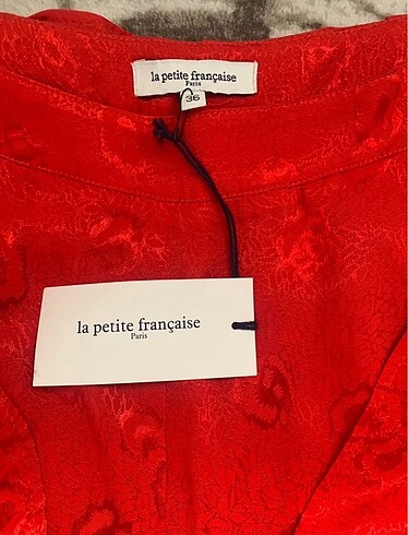 La Petite Francaise Kırmızı saten pantolon