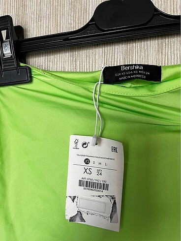 Bershka Bershka fosforlu yeşil etek
