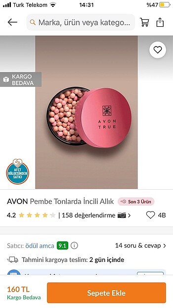 Avon Avon Pembe Tonlarda Aydınlatıcı İnci Allık