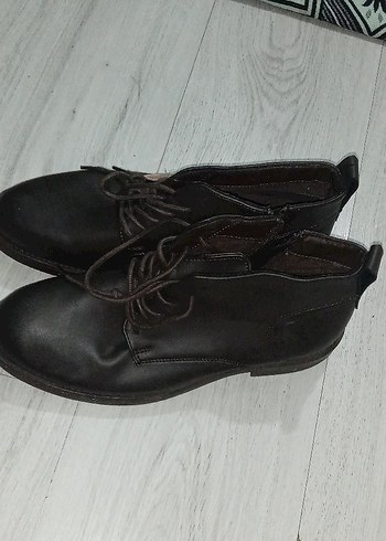 Kahverengi Deri Vintage Erkek Bot - Görsel 2