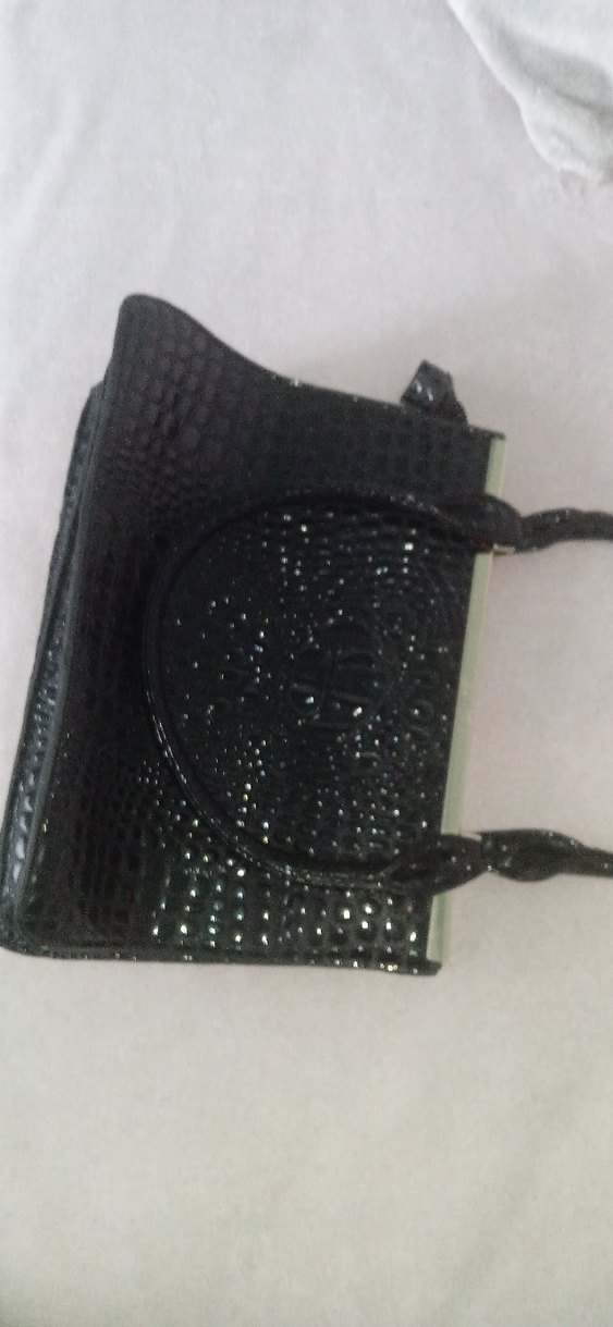 Klasik Siyah Deri Yılan Desenli Kadın Çanta - Görsel 2