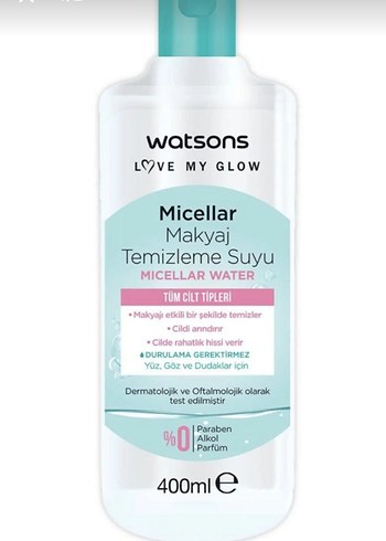 Watsons Micellar Makyaj Temizleme Suyu 400ml