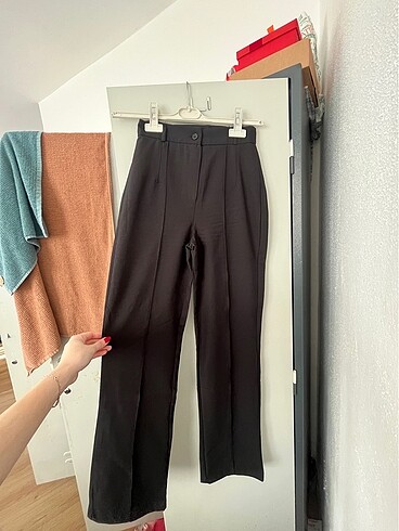 trendyolmilla siyah kumaş pantolon