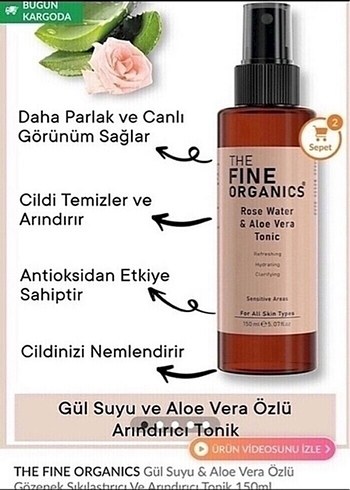 The Fine Organics Gül ve Vitamin C Cilt Bakım Seti - Görsel 3