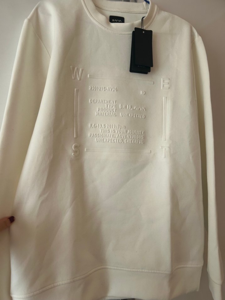 Gri Baskılı Erkek Sweatshirt - Görsel 4