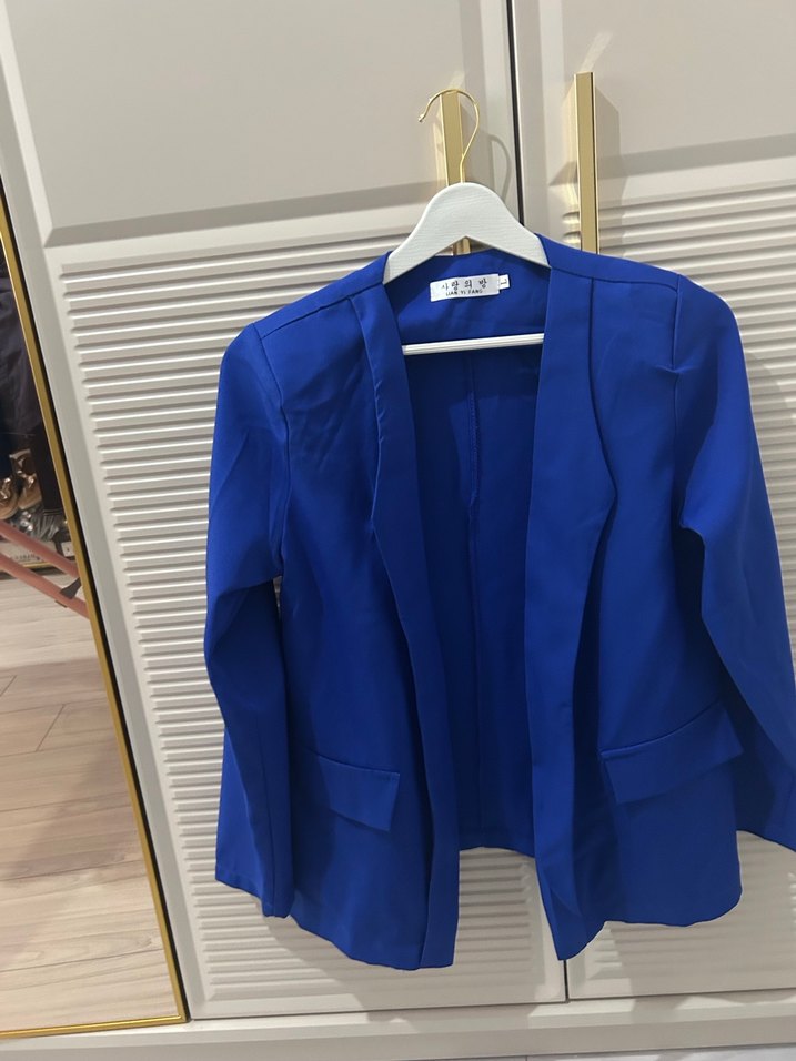 Mavi Düğmeli Kadın Blazer Ceket - Görsel 3