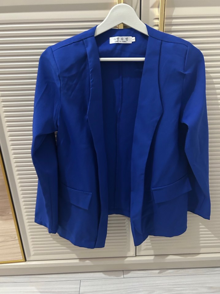 Mavi Düğmeli Kadın Blazer Ceket - Görsel 2