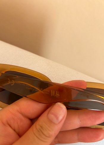 H&M Bej Transparan Retro Kadın Güneş Gözlüğü