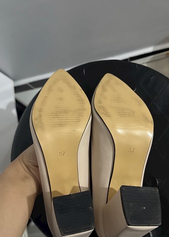 Bej Kadın Topuklu Klasik Stiletto - Görsel 3