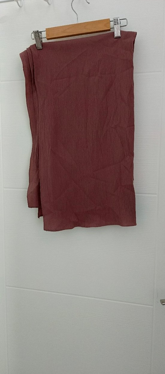 Bordo Keten Kadın Şal - Görsel 2