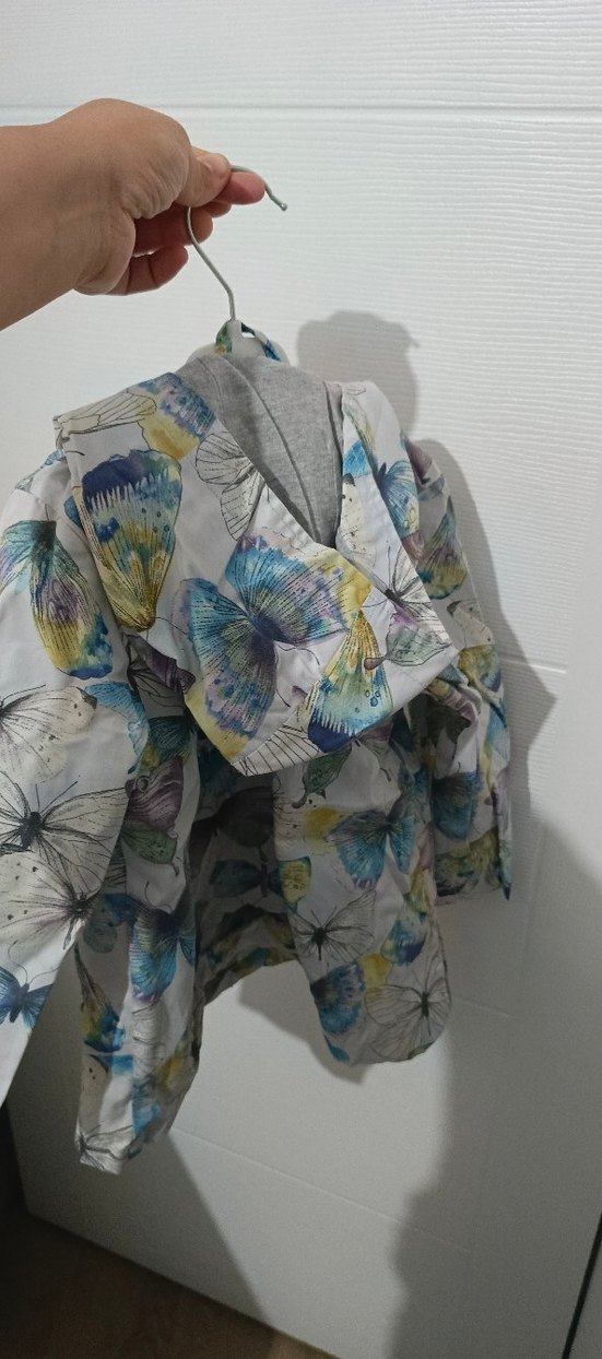 Kız Çocuk Çok Renkli Düğmeli Yağmurluk - Görsel 5