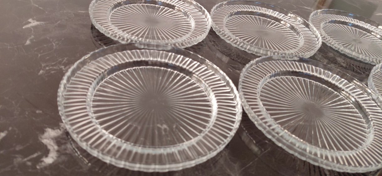 Elysia 6lı  Desensiz Cam Tabak Seti - Görsel 3