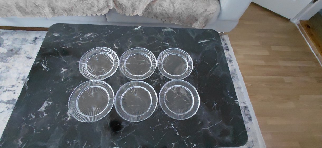 Elysia 6lı  Desensiz Cam Tabak Seti - Görsel 2