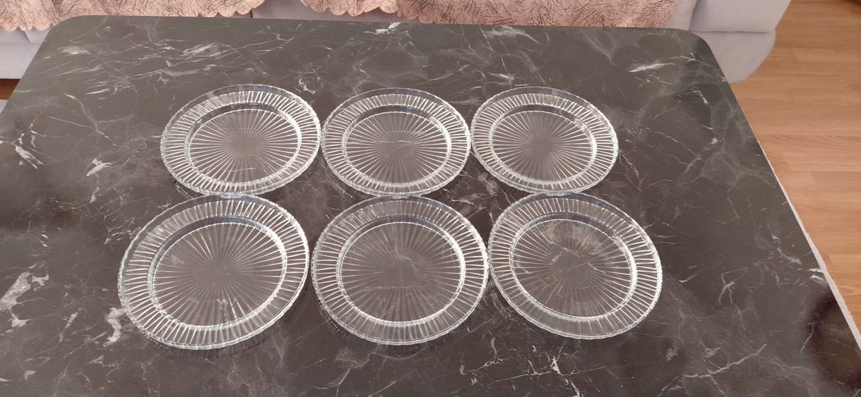 Elysia 6lı  Desensiz Cam Tabak Seti - Görsel 4