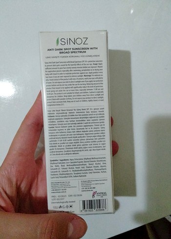 Beden Sinoz SPF 50 Geniş Spektrumlu Leke Karşıtı Güneş Kremi