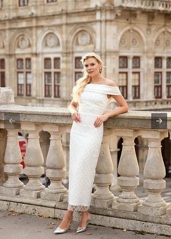 Ye Noiss Collection Dore Dress Beyaz