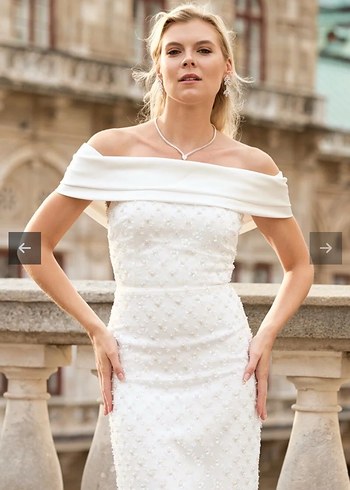 s Beden beyaz Renk Ye Noiss Collection Dore Dress Beyaz