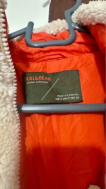 s Beden Pull and bear peluş mont