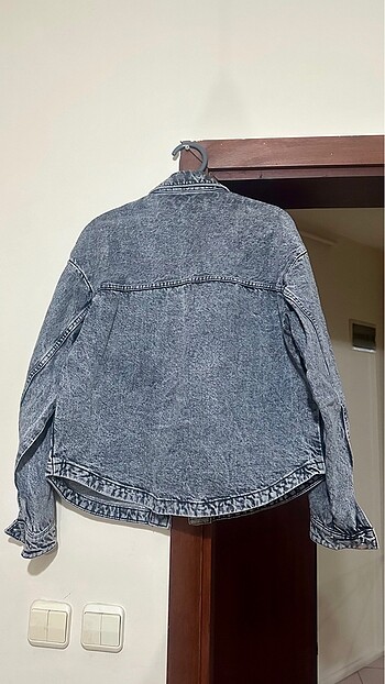 xs Beden gri Renk Cepli Denim Ceket