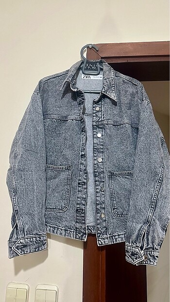 Zara Cepli Denim Ceket