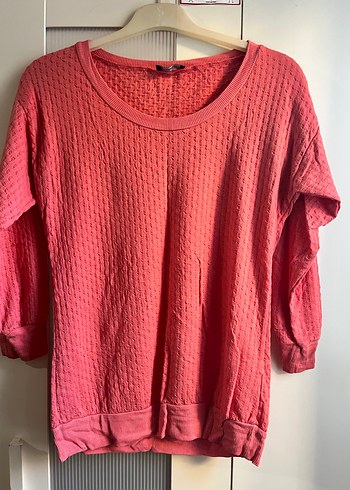 Bordo Kadın Uzun Kollu Salaş Kazak - Görsel 4