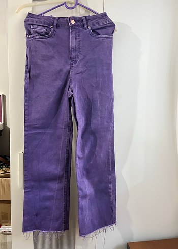 Kadın Mavi Denim Midi Boy Kot Pantolon - Görsel 2