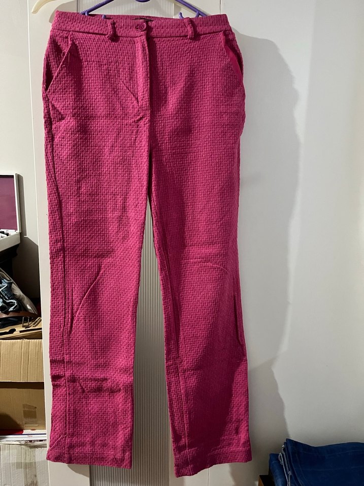 Kadın Mavi Denim Midi Boy Kot Pantolon - Görsel 5