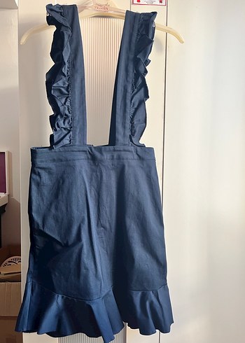 Lacivert Fırfırlı Mutfak Önlüğü - Görsel 2