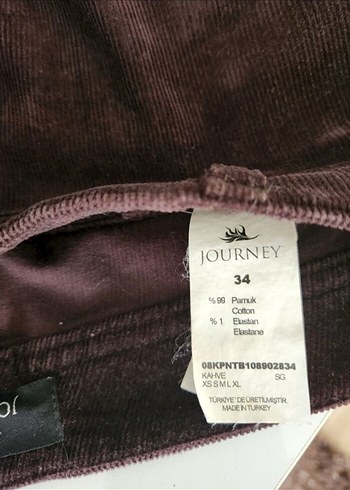 Kahverengi Kadın Süet Kemerli Pantolon - Görsel 3