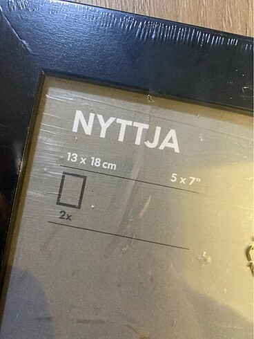  Beden siyah Renk Ikea 2 adet paketli siyah çerçeve