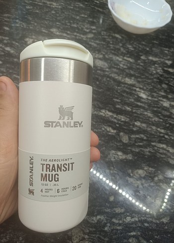  Beden Stanley Transit Mug 0.35L Beyaz Termos