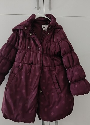 5 Yaş Beden bordo Renk Çocuk montu 