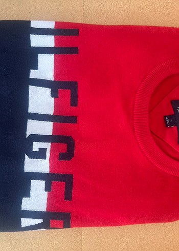 m Beden Kırmızı Lacivert Tommy Hilfiger Sweatshirt
