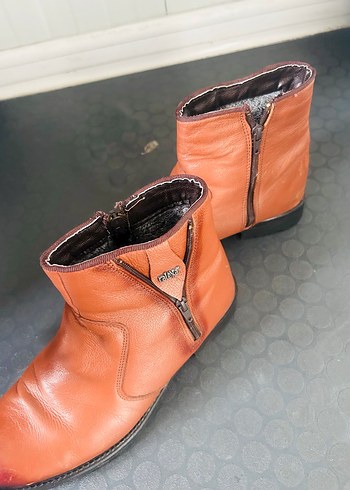 Kahverengi Deri Tokalı Erkek Bot - Görsel 4