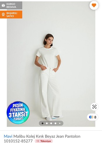 Mavi Malibu Kırık Beyaz Jean Pantolon