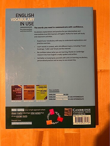 English Vocabulary In Use | Cambridge