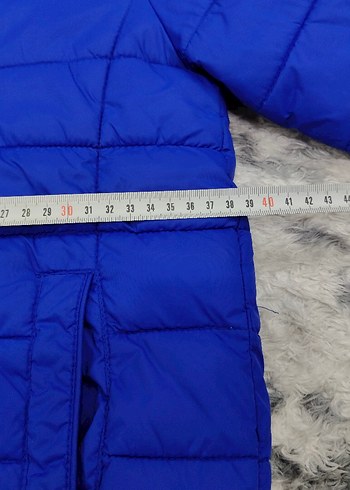 Erkek Çocuk Mavi Kapüşonlu Mont - Görsel 3