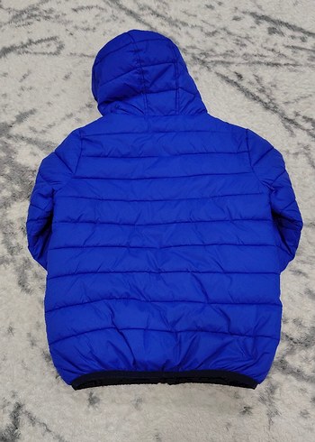 Erkek Çocuk Mavi Kapüşonlu Mont - Görsel 2