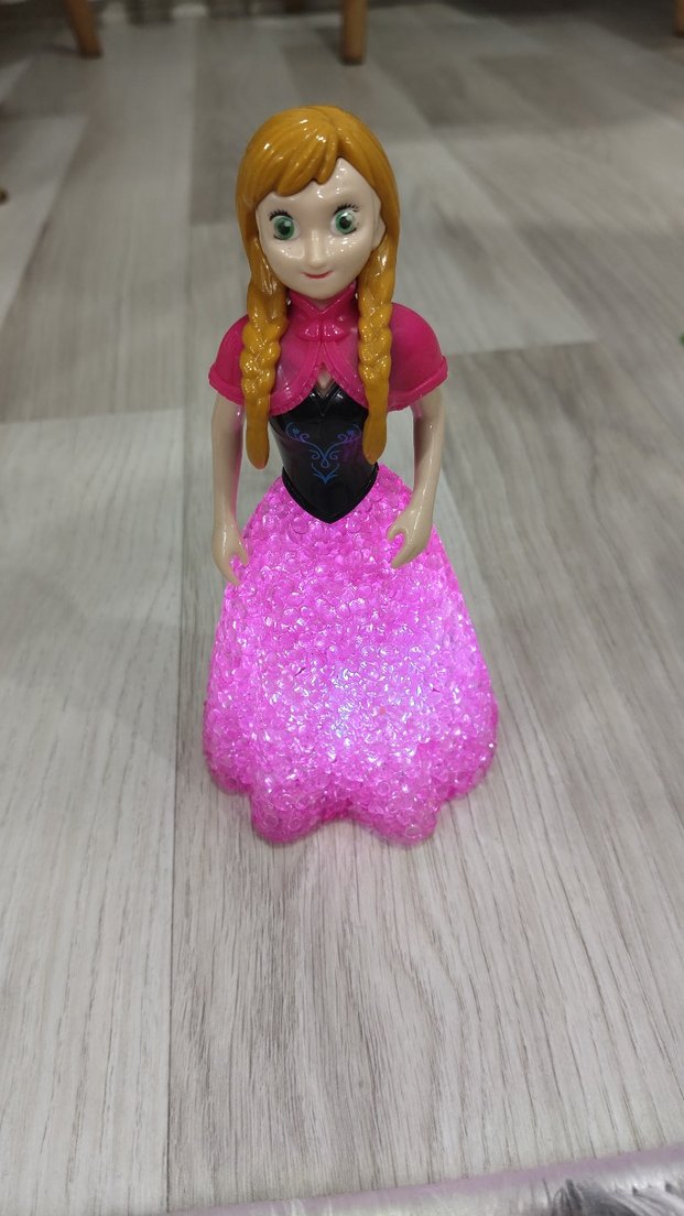 kristal pilli renk degistiren Anna lamba - Görsel 5