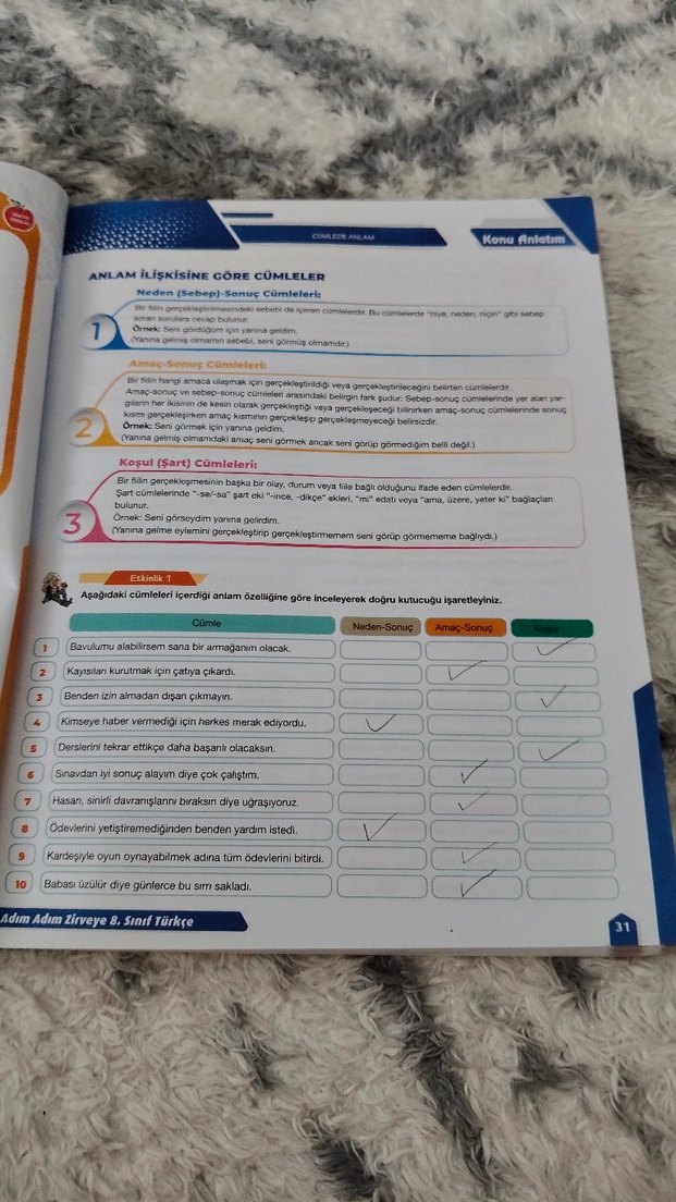 8. Sınıf Adım adım Türkçe soru bankası - Görsel 3