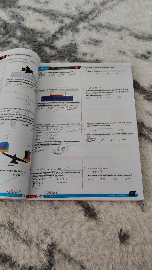 8. Sınıf Zoom Matematik Soru Bankası - Görsel 5