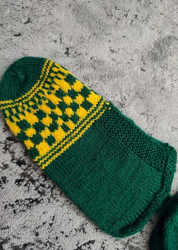 Kadın Renkli Kareli Patik - Görsel 2