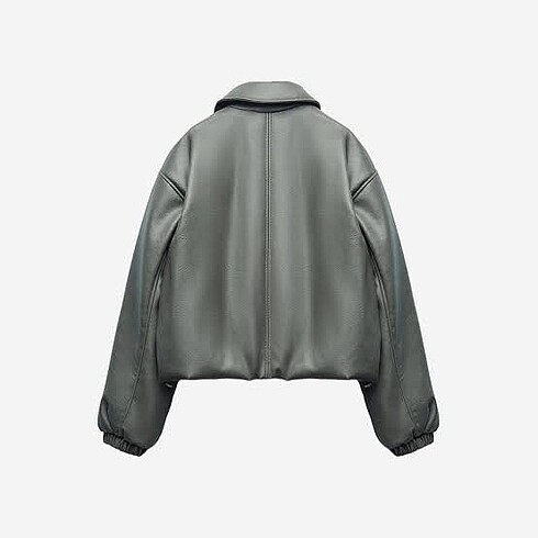 xs Beden haki Renk Zara suni deri haki bomber ceket