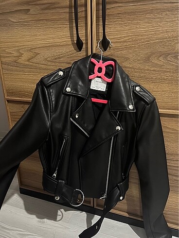 Bershka Bershka deri biker ceket