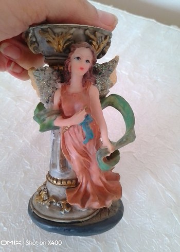 Melek Figürlü Renkli Mumluk - Görsel 2