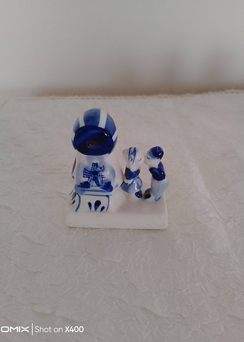 Mavi Renkli Seramik Biblo - Görsel 2