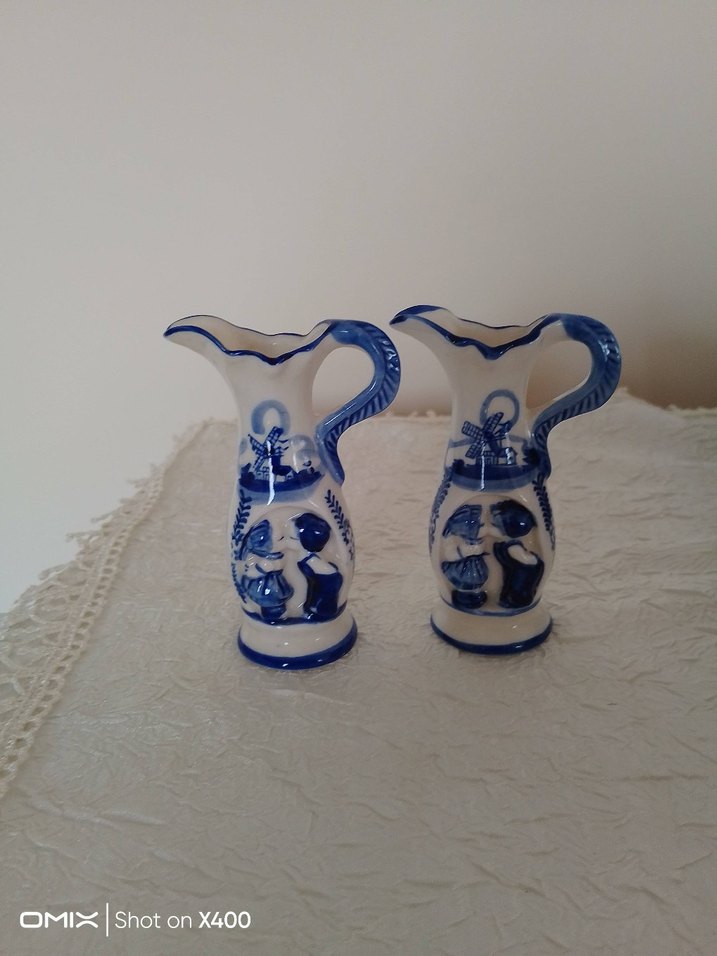 vintage Mavi Dekoratif Seramik Figürinler - Görsel 3